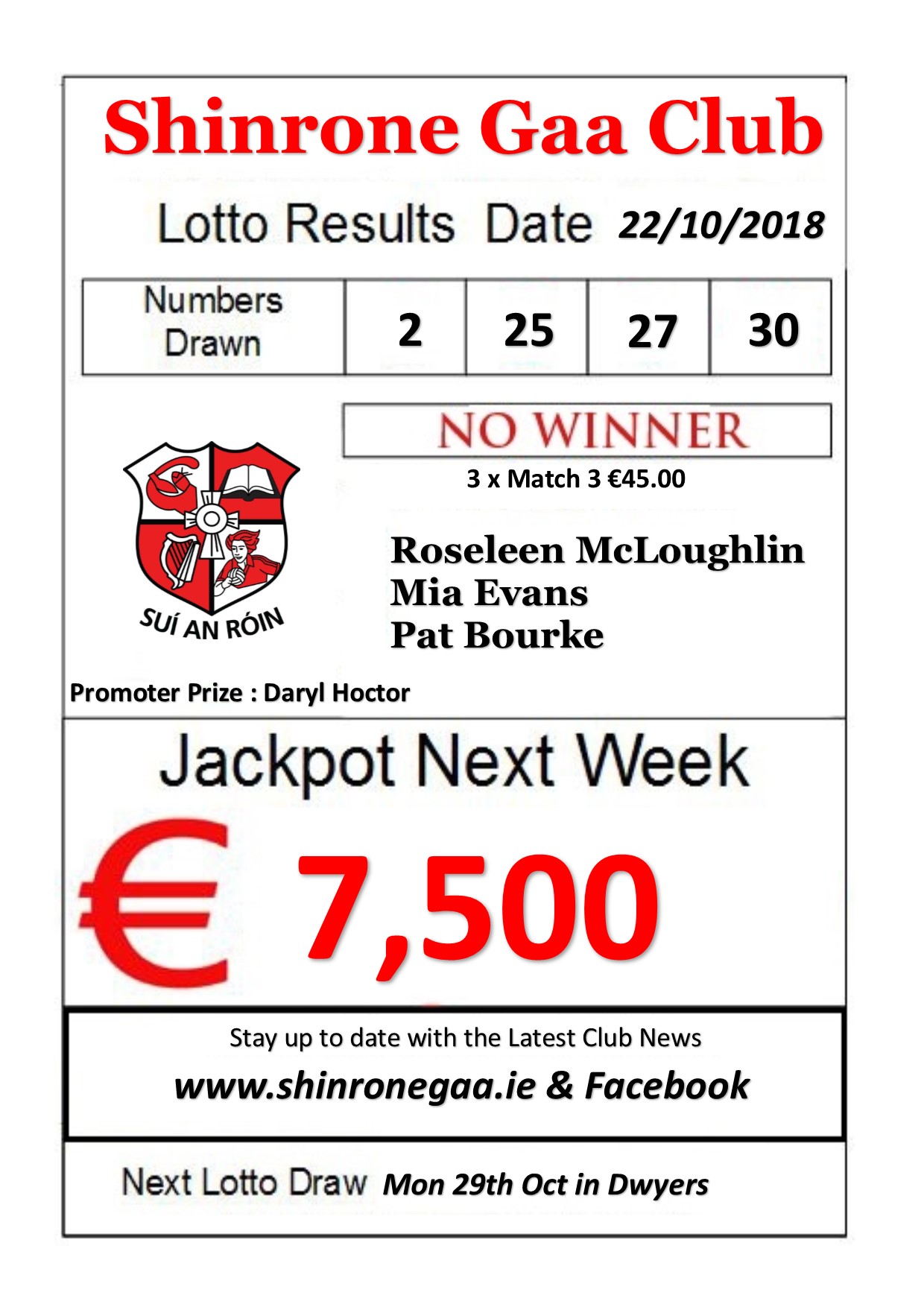 Lotto result deals 22 oct 2018